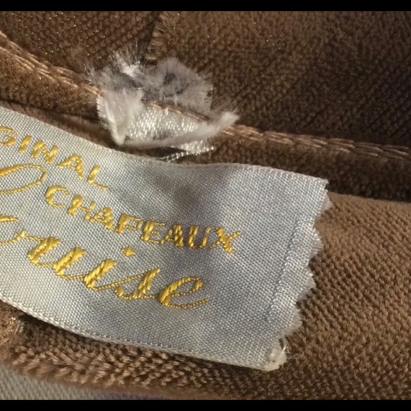 Chapeaux Louise Halo Fascinator Mink w/ Bow @ Back - Picture 7 of 7